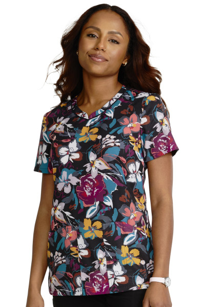 V-Neck Print Top