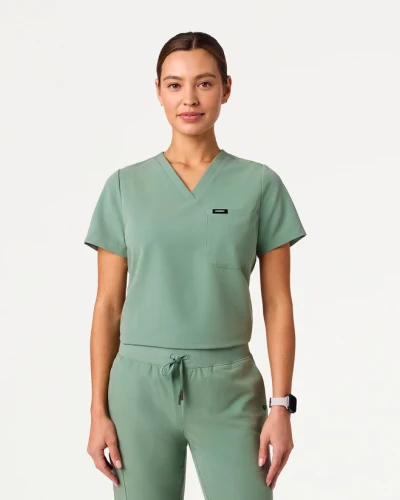 Jaanuu Rhena Slim Essential 1-Pocket Scrub Top