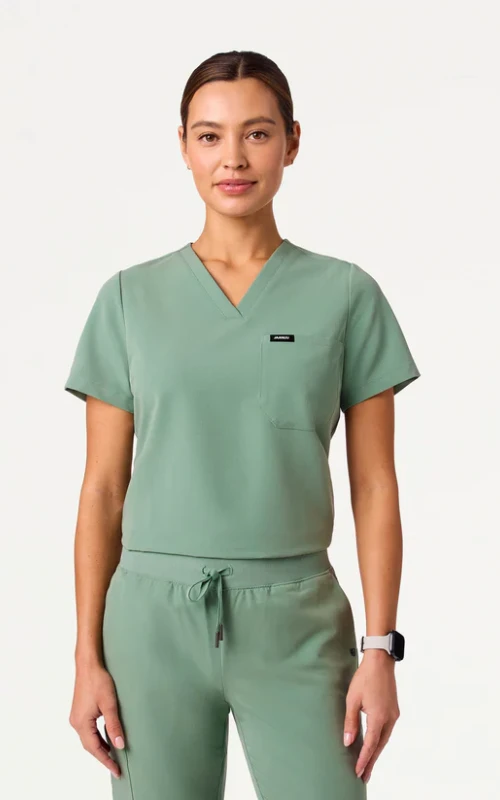 Jaanuu Rhena Slim Essential 1-Pocket Scrub Top