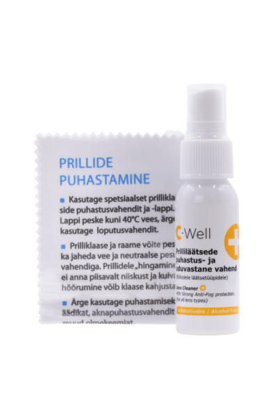 c-Well anti fog spray + cleaning cloth