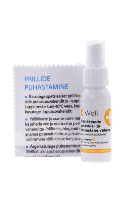 c-Well anti fog spray + cleaning cloth