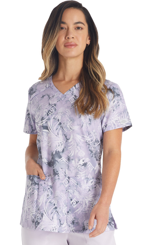 Dickies V-Neck Print Top DK616
