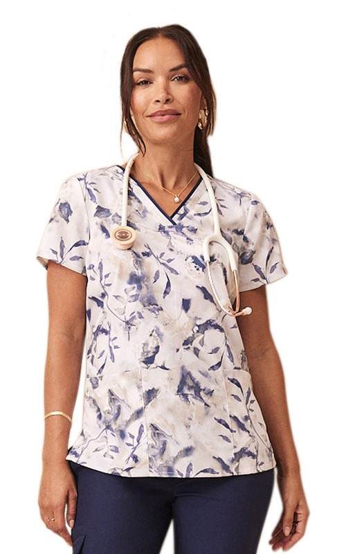 Healing Hands Amanda Print Top HH908