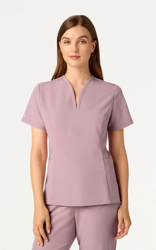 Jaanuu Calix Fit & Flare Scrub Top