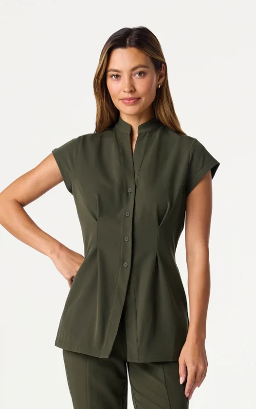 Jaanuu Sofie Slim Tunic Scrub Top